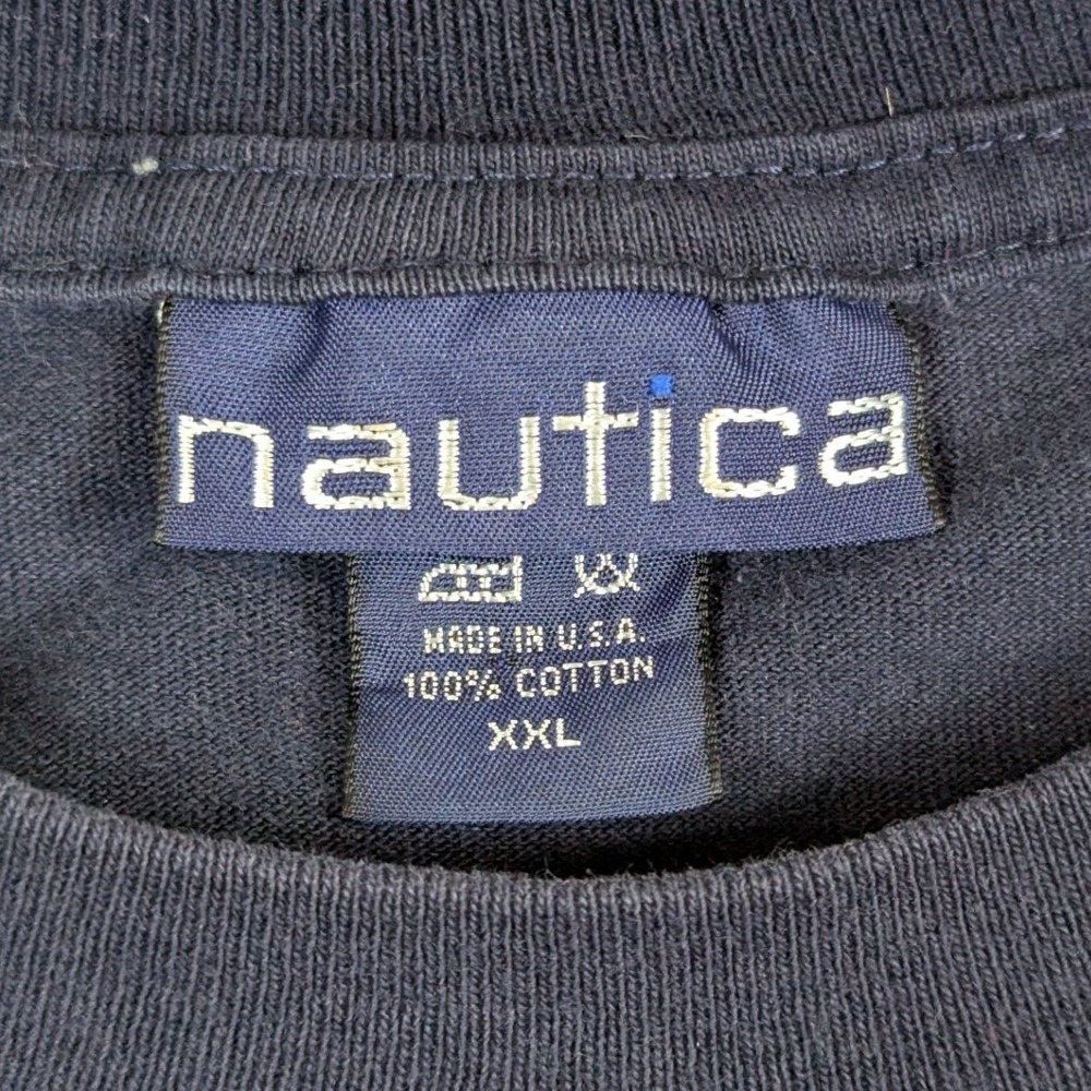 Nautica Challenge Vintage Navy Blue Graphic T-Shirt XXL Made in USA - Picture 3 of 11
